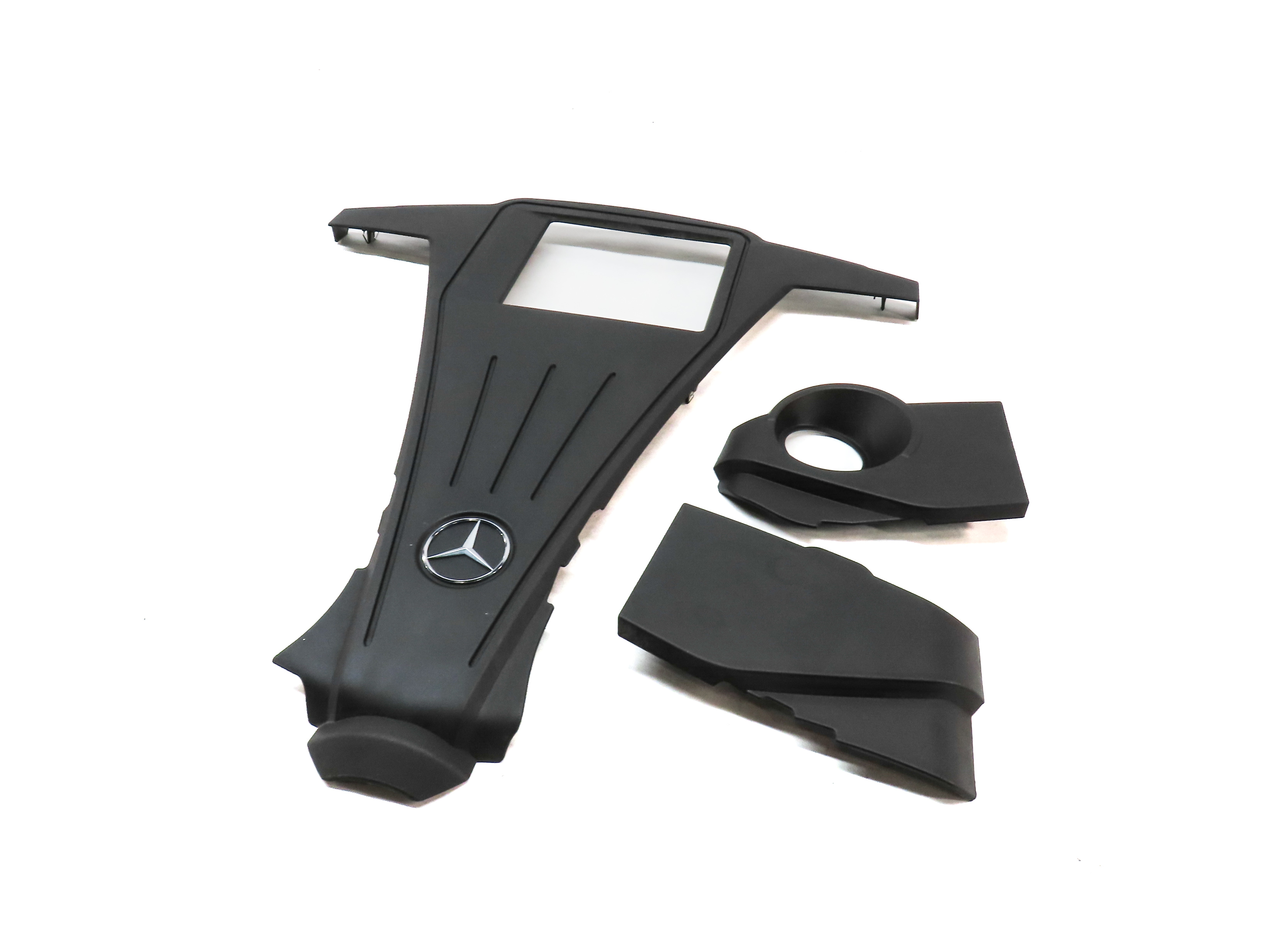 11-20 MERCEDES CL E GL ML S CLASS (W166 X166 C216) 4.6L ENGINE COVER TRIM SET 3 — exact item pictured